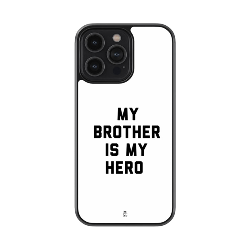 My Brother is my Hero Glossy Metal Case
