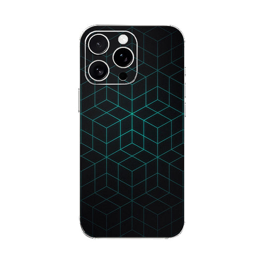 Neon Blue Lines Mobile Phone Skin