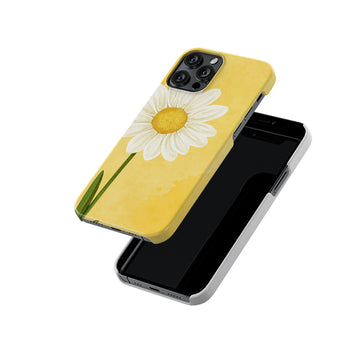 White Floral Slim Hard Case