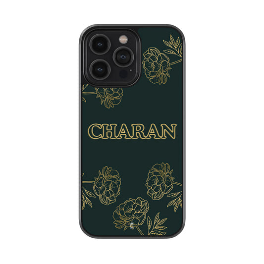 Customise Your Golden Floral Phone Case