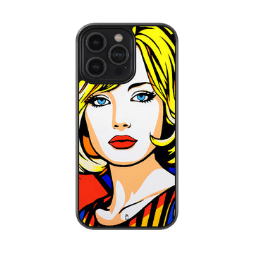 Abstractive Lady Art  Glossy Metal Case