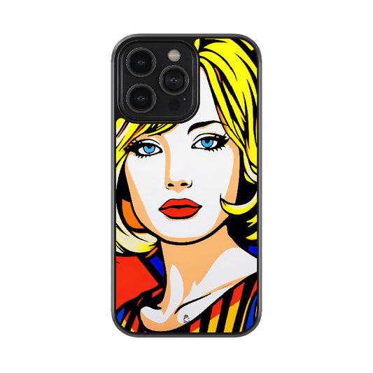 Abstractive Lady Art  Glossy Metal Case