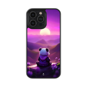 Skywatching Panda Glossy Metal Case
