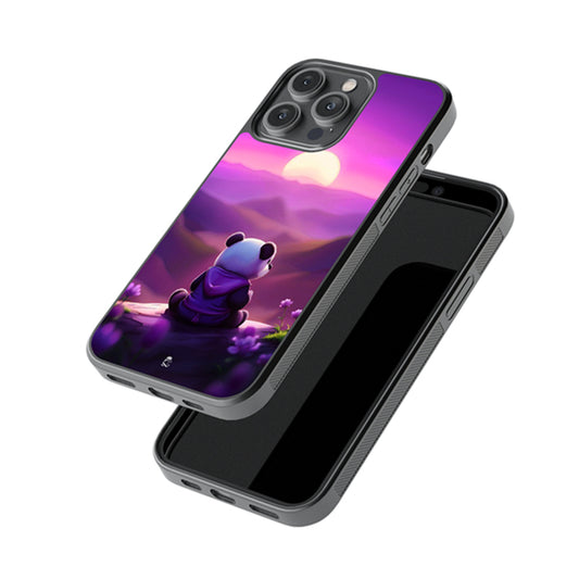 Skywatching Panda Glossy Metal Case