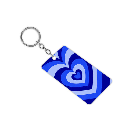 Blue Hearts Keychain
