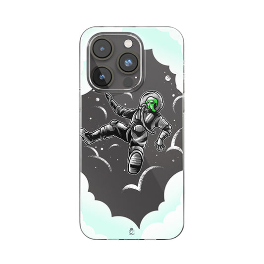 UFO Astronaut Clear Silicone Case