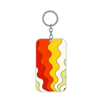 Colourful Waves Keychain