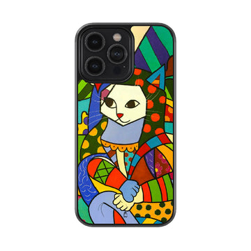 Vintage Meow Glossy Metal Case