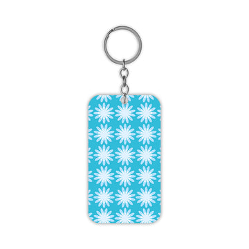 Blue Flowers Keychain