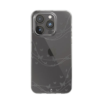 Butterfly string Clear Silicone Case