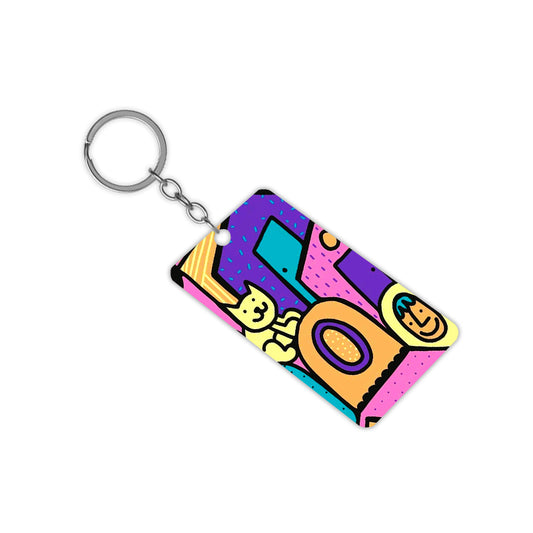 Cat Art Keychain