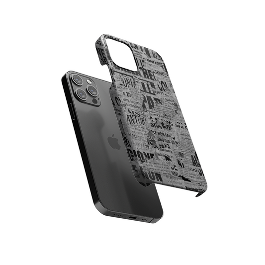 Meshed Newspaper Slim Hard Case