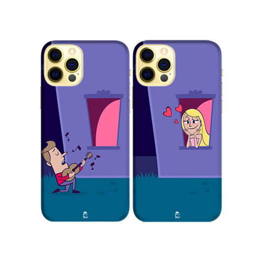 Dedicating Song for Love Slim Hard Couple Phone Case