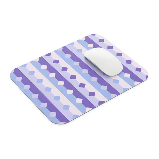 Polka Purple Prints Mouse Pad