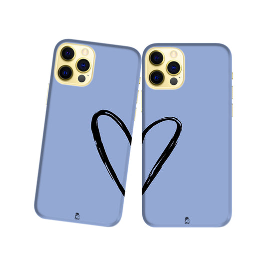 Heartful Slim Hard Couple Phone Case