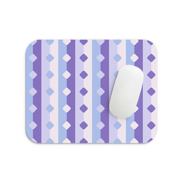 Polka Purple Prints Mouse Pad