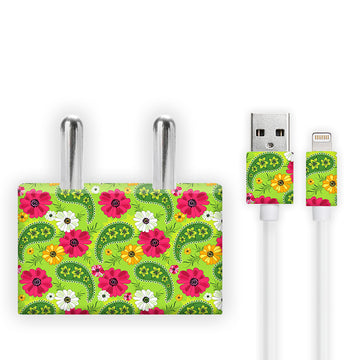 Floral Pattern Charger Skin