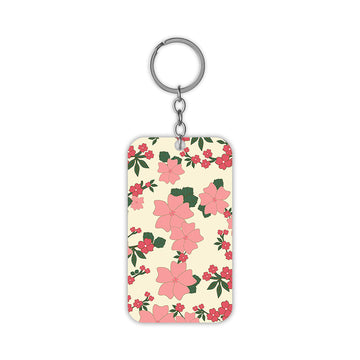 Pink Flowers Keychain