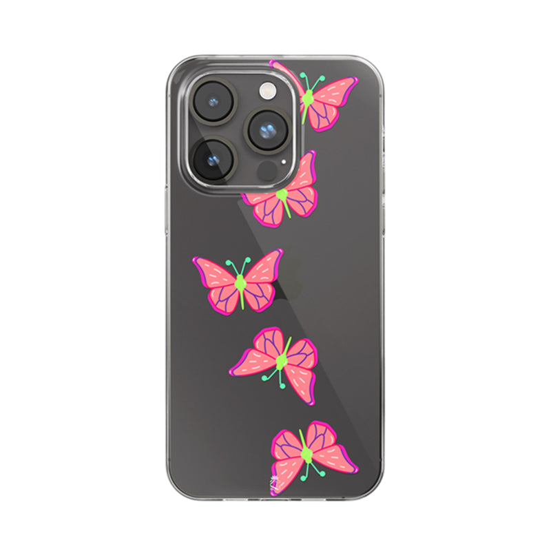 Butterfly love Clear Silicone Case