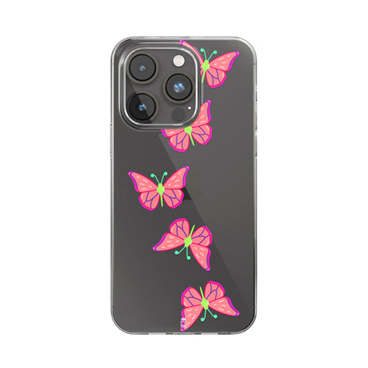 Butterfly love Clear Silicone Case