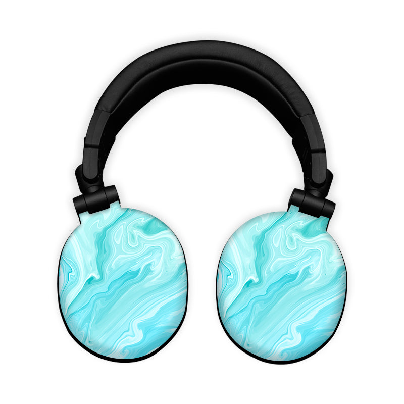 Black and White Loop Circles Headphone Skin