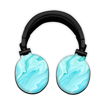 Black and White Loop Circles Headphone Skin