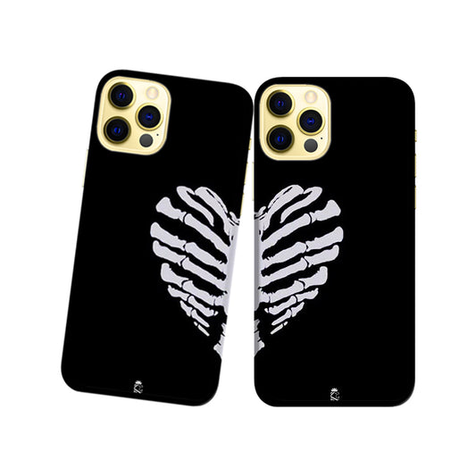 Strongest Hearts Slim Hard Couple Phone Case