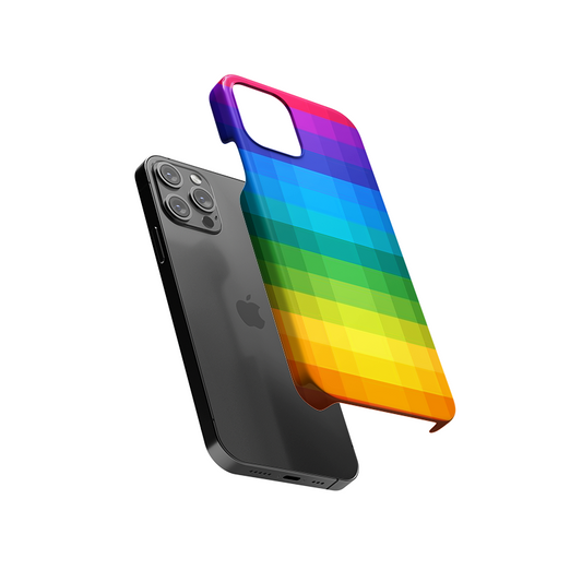 Rainbow Checkers Slim Hard Case