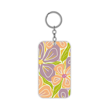 Flower Painting Keychain