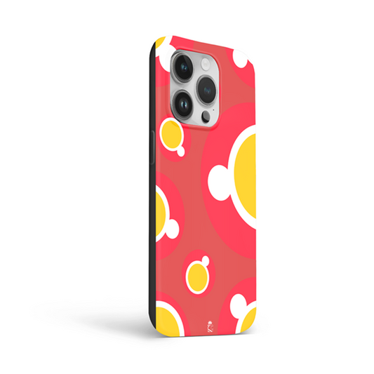 Red Circles Flexible Soft Silicone Case