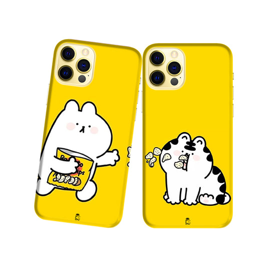 Foodie Couple Slim Hard Couple Phone Case