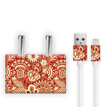 Red Garland Charger Skin