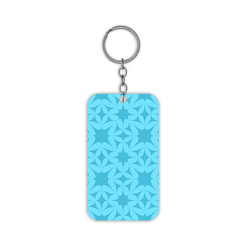 Blue Pattern Keychain