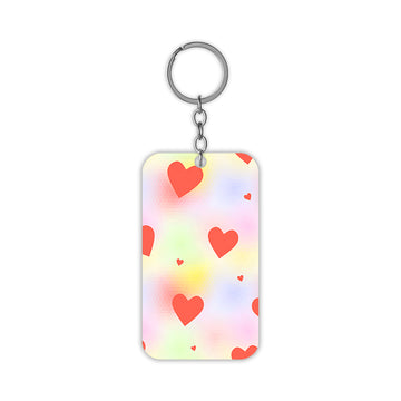 Gradient Hearts Keychain
