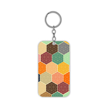 Hexagon Keychain