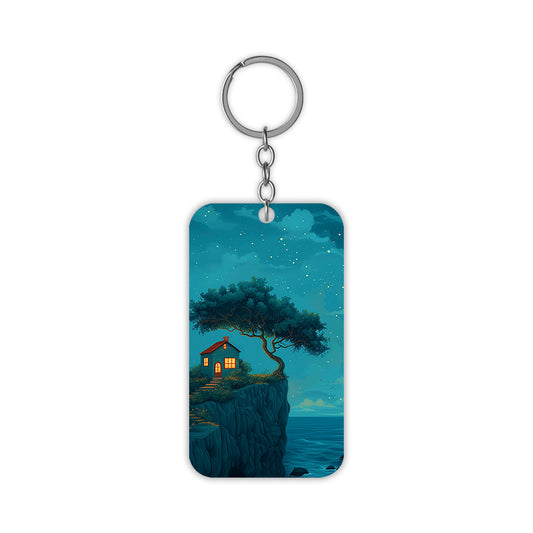 Beautiful house keychain
