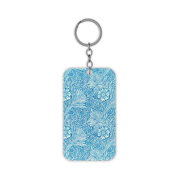 Blue Flower Design Keychain