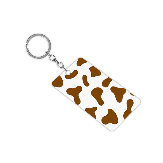 Brown Moo Keychain