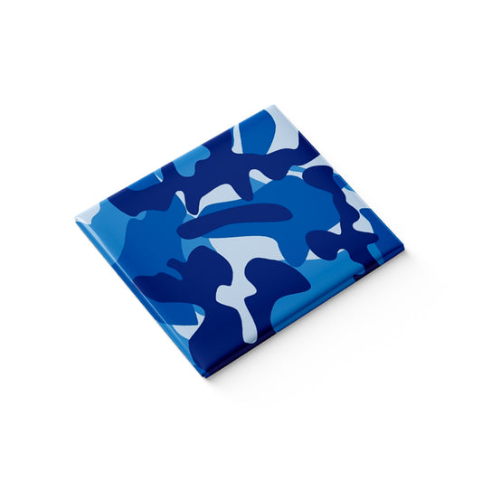Blue Camo Fridge Magnet
