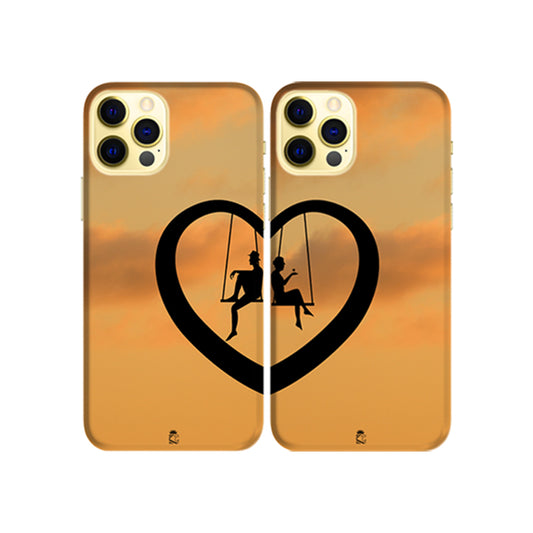 Love Swing Slim Hard Couple Phone Case
