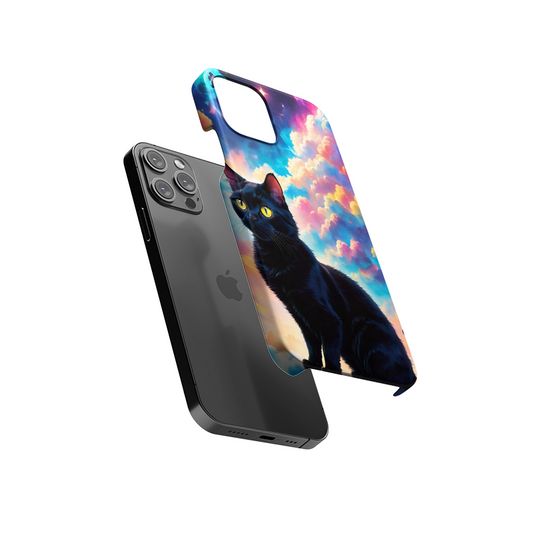 Cute Black Cat Slim Hard Case