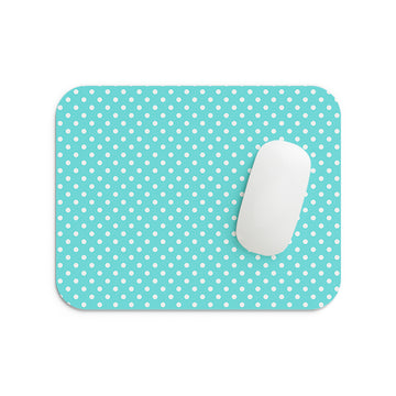 Sky Blue Polka Dots Mouse Pad