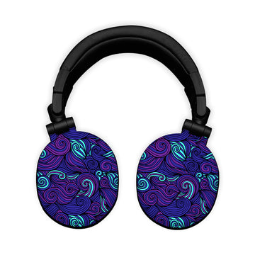 Blue Spin Headphone Skin