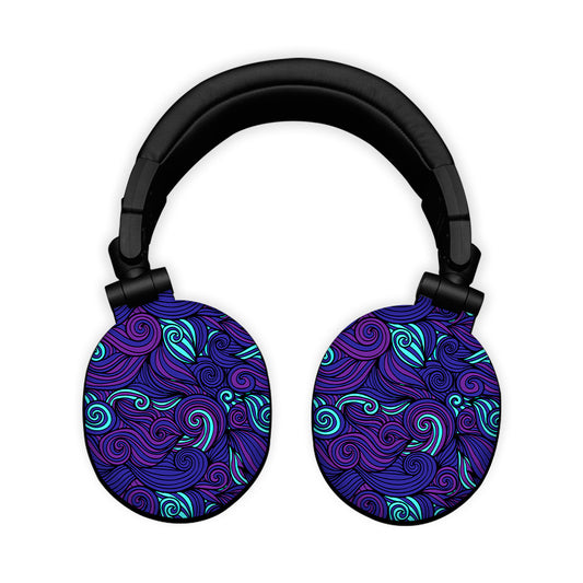 Blue Spin Headphone Skin