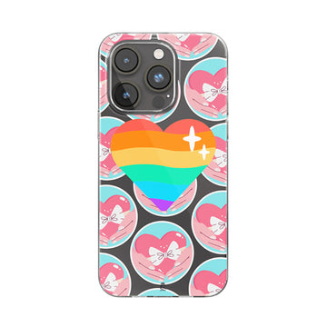 Pure Hearts Clear Silicone Case