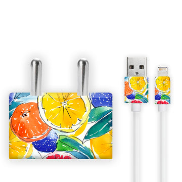 Peaches Water Colour Art Design Charger Skin