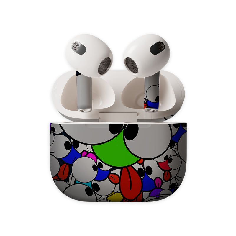 Crazy Faces Earbuds Skin