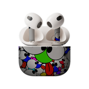 Crazy Faces Earbuds Skin