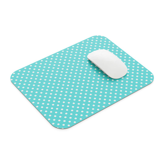 Sky Blue Polka Dots Mouse Pad