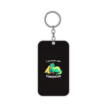 I Will Start Diet Tomorrow Keychain